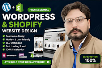 design, fix and optimize wordpress or shopify ecommerce store