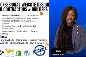 build squarespace construction website contractor hvac roofing plumbing website