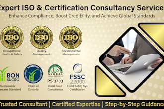 provide iso, fssc, halal, bonsucro, and HR consultancy