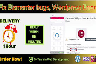 fix elementor, divi, wordpress design issues, bugs, and PHP errors