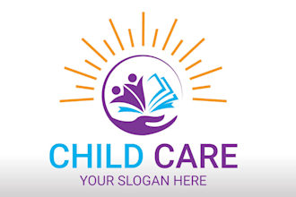 design creative childcare logo