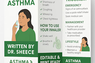 do professional healthcare, medical brochures or flyers