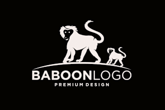 design monkey logo with original concept