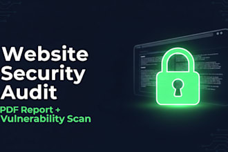 audit your website or app for security flaws and send report