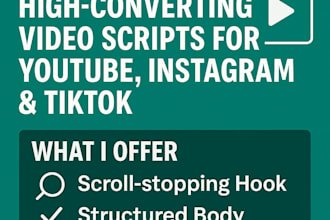 write scroll stopping script for any social media platform