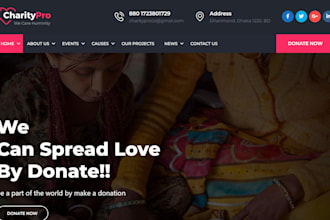 nonprofit website, donation website, 501c3, charity website, non profit website