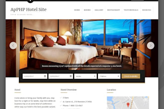 develop hotel booking website, online booking website, travel agency website
