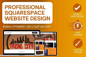 squarespace website design, website development  squarespace landing page SEO