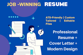 write a professional resume and cover letter to get you hired