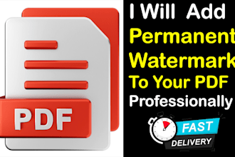 add a permanent watermark to your PDF