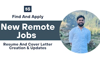 find apply new remote job, design CV and cover letter