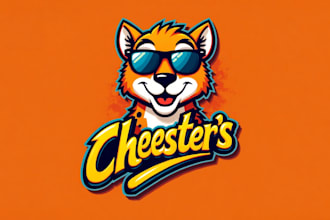 make a high quality cheetos mascot logo with unlimited revision