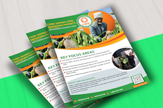 design charity fundraising donation ngo flyer