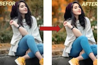 do photo retouching, background retouching,fix blurry photos