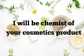 be chemist of your cosmetics product