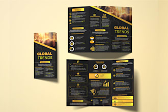design bifold, trifold or quad fold brochure in 24 hours