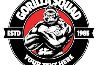 design gorilla logo without any copyright