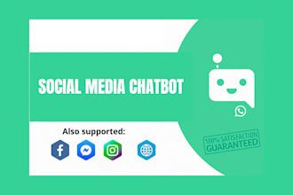 build automated manychat whatsapp chatbot, instagram, facebook messenger chatbot