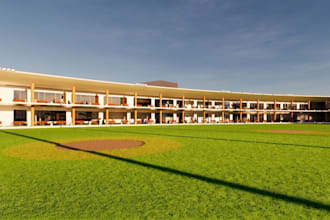 3d range driving golf, holes, sport arena, game art, cgi indoors, 3d environment