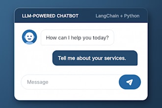 build nlp applications and chatbots using llms and langchain