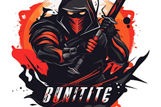design ninja logo with original concept