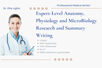 do anatomy, physiology and microbiology research and summary