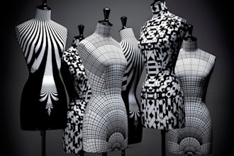 do 3d clothing and 3d fashion apparel design animation and tech pack