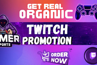 get followers,chatters for your twitch livestream,twitch channel promotion