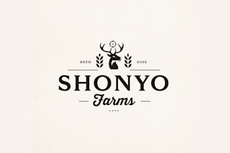 design looking unique family farm logo
