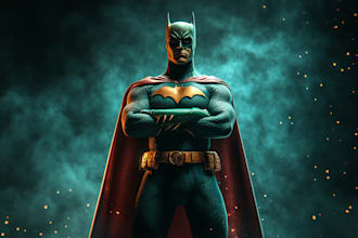 do superhero character graphic novel cover