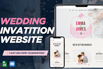 create a wedding website with rsvp and digital invitations