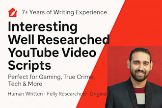 write interesting youtube video script