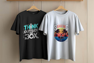 do design custom unique professional t shirts design for company, batch or group
