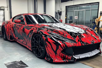 design vehicle wrap design, car wrap design, van wrap design