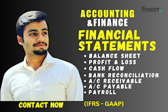 prepare financial statements, balance sheet, income statement