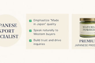 create a premium product listing for your japanese export brand