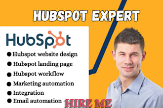 be your hubspot CRM automation and workflow expert ,setup hubspot CRM website