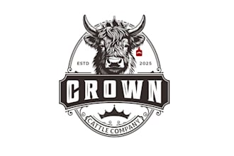 design impact fluffy cows logo