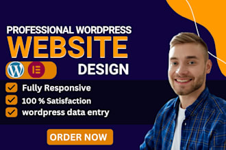 create a wordpress blog , business and portfolio website