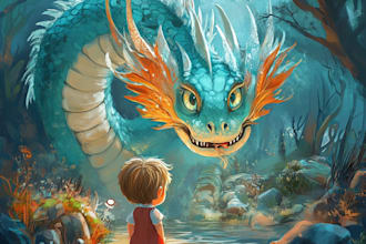 make children book illustrations, comic illustrations