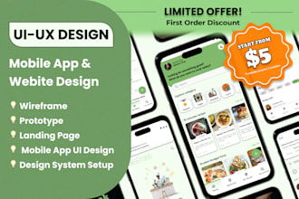 design modern and clean UI for your mobile app or website
