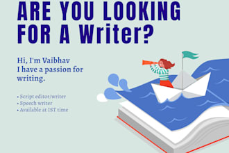 script writing or write informative speech