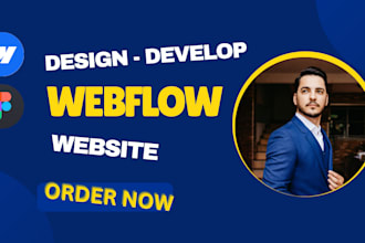 create a responsive webflow website with clean and modern webflow design
