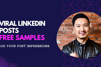 be your linkedin personal brand ghostwriter and write viral posts