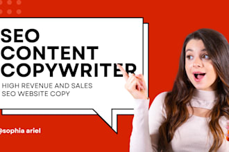 write professional SEO website copywriting contents for your website