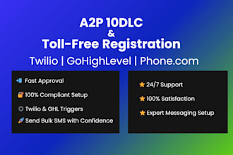a2p 10dlc registration and verification on twilio or gohighlevel IVR chatbot ai