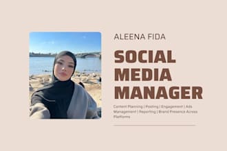 do professional content writing and social media management for a brand