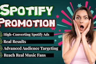 create spotify ads to promote spotify music tracks and albums