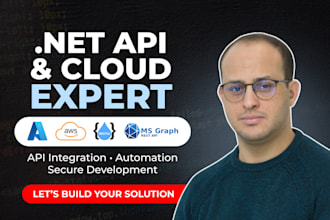 build your ms dotnet solution using csharp azure AWS gpc rest XML or graph api