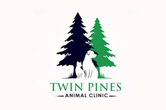 design modern local veterinary hospital logo